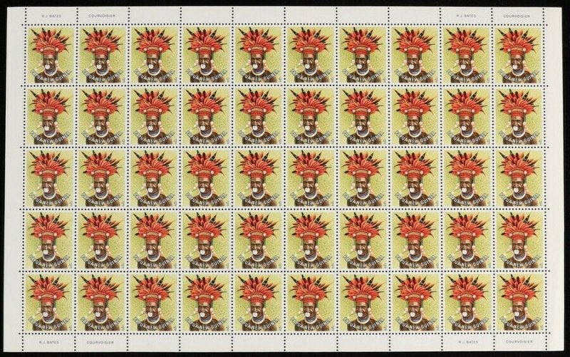 PAPUA NEW GUINEA 1977 Headdresses set sheets. MNH **. SG cat £150+. FV K265.  