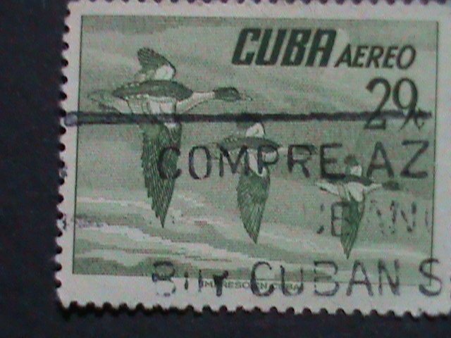 ​CUBA-AIRMIAL- VERY OLD CUBA  BIRDS STAMPS USED- VF WE SHIP TO WORLD WIDE.