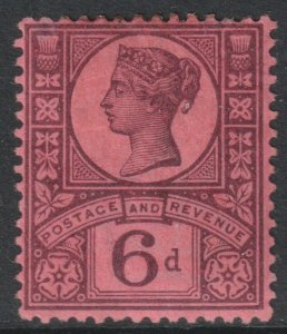 GB Scott 119 - SG208, 1887 Jubilee 6d MH*