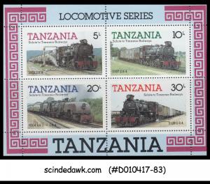 TANZANIA - 1985 LOCOMOTIVE SERIES / RAILWAY / TRAINS - Miniature sheet MNH