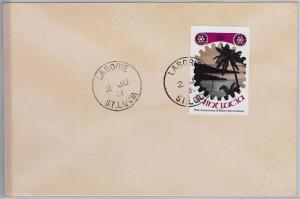 39808  ST LUCIA -  POSTAL HISTORY - COVER  nice postmark: LABORIE 1981  Rotary 