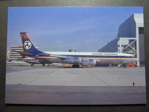 10110 Aviation Postcard ONTARIO WORLDAIR Airlines BOEING 707-351C-