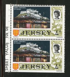 Jersey Scott 11b booklet pane of 2 MNH** 1969