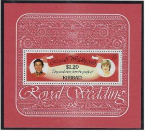 Kiribati 379 MNH 1981 Prince Charles Wedding (ak3747)