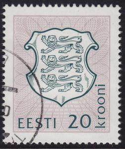 Estonia - 1993 - Scott #224 - used - Arms