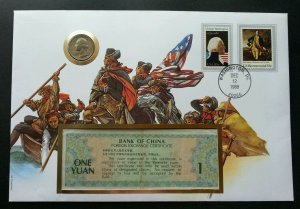 USA US George Washington Bicentennial 1989 FDC (banknote coin cover) *see scan