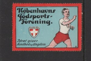 Denmark - Copenhagen Football (Soccer) Association Advertising Stamp - MH OG