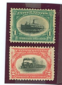 United States #294/295  Single (Train)
