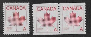 CANADA  SC# 907+907 PAIR  FVF/MNH  1981