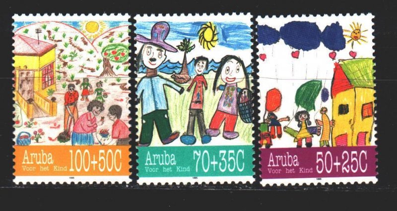 Aruba. 1995. 168-70. Happy childhood, children's drawings. MNH.