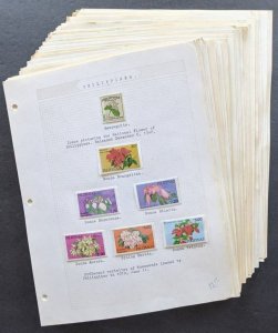 EDW1949SELL : WW TOPICAL Flowers. Collection from various countries mostly NH. 