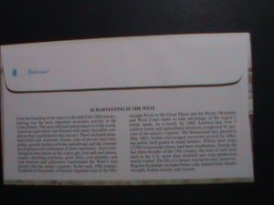 ​UNITED STATES-1998 SC#3209i-FDC-HARVESTING IN THE WEST-MINT-VF KEY STAMP