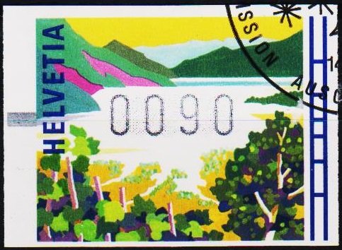 Switzerland. 1996? 90c Machine Label. Fine Used