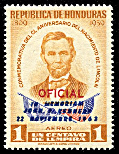 Honduras C325, unused, J.F.Kennedy In Memoriam Overprint