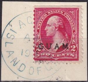 Guam #2  F-VF Used  CV $25.00 (A19711)