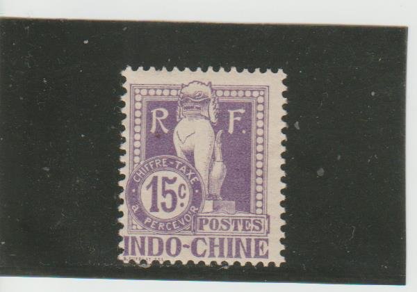 Indo-China  Scott#  J9  MH  (1908 Postage Due)