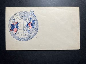Mint USA Postal Stationery Envelope Patriotic Uncle Sam Globe