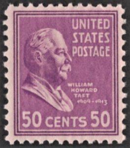 US 831 MNH VF 50 Cent William Howard Taft