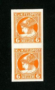 Austria Stamps # NP2 XF OG LH Imperf Pair