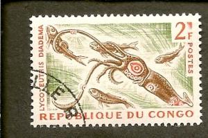 Congo, People's Republic   Scott 119  Squid    CTO