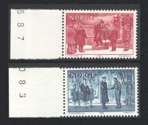 Norway Europa Historic Events 2v Left Margins 1982 MNH SG#898-899