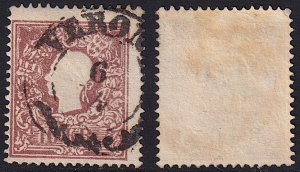 Austria - 1858 - Scott #10a - used - Type I - VERONA Lombardy-Venetia pmk