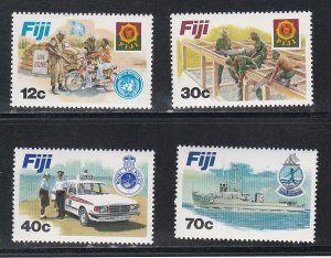 Fiji # 462-465, Disciplined Forces, Mint NH,