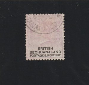 EDSROOM-13258 Bechuanaland 12a Used 1888 Light Violet CV$27.50