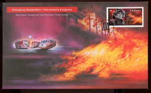 ?2018 Firefighters P stamp Permanent FDC cover Canada