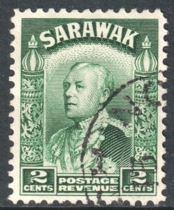 Sarawak Scott 110 - SG107, 1934 Charles Brooke 2c Green used