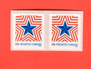 Coil Pair 5832 Radiant Star  2024    MNH