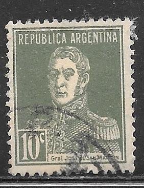 Argentina 346: 10c Jose Francisco de San Martin (1778-1850), used, F-VF