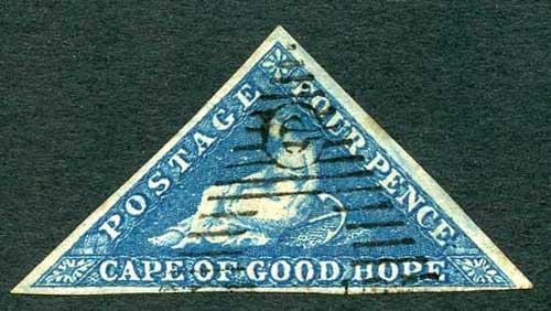 COGH SG4 4d Deep Blue on Slightly Blued Paper PB Printing Cat 170 pounds