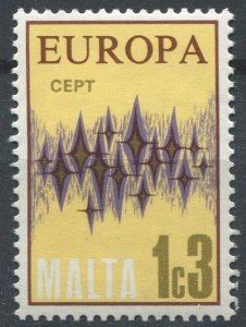 Malta Sc#450 MNH, 1c3m lem & multi, Europa (C.E.P.T.) 1972 - Stars (1972)