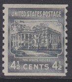 US sc#844 1939 4-1/2c Presidents coil MNH