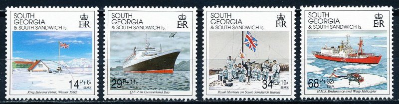 South Georgia #B1-B4  Set of 4 MNH