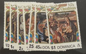 Stamps Dominica Scott #411-7 nh