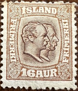 Iceland 1907-08 Sc. 78 Unused