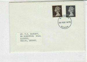 United Kingdom 1972 Error Post Decimal Day Stamps Cover ref R 17295