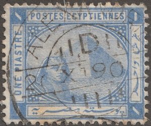 Egypt stamp, Scott#37, used, hinged,  spinx,  #E-37