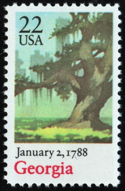 SC#2339 22¢ Bicentenary Statehood: Georgia Single (1988) MNH