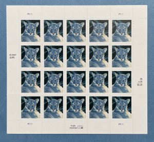 Scott 4139 PANTHER Pane of 20 US 26¢ Stamps MNH 2007 