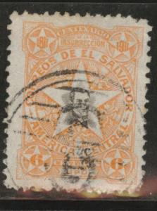 El Salvador Scott 392 Used from 1911 set no wmk