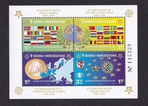 Bosnia and Herzegovina ( Bosniak Government ) #529e MNH 2005 Sheet Europa. Perf.