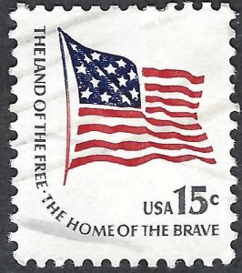 United States #1597 15¢ Ft. McHenry Flag (1978). Used.