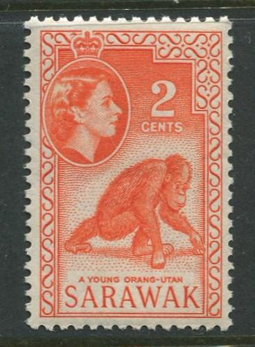 Sarawak -Scott 198 - QEII Definitives - 1955 - MNH - Single 2c Stamp