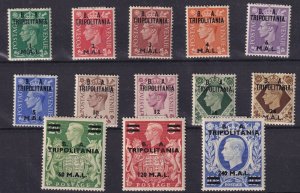 BMA Tripolitania KGVI 1950 Set To 240 Mal On 10/- SGT14/T26 MH BP16258