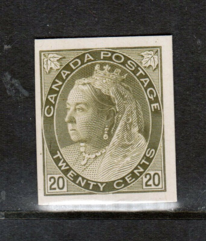 Canada #84P Very Fine Plate Proof On Card