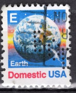 USA; 1987: Sc. # 2277:  Used Perf. 11 Single Stamp W/Perfins