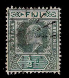 FIJI Scott 70A Used wmk KEVII stamp 1908 wmk 3 Green
